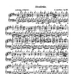 Ноты Альберт Лешгорн - Abendruhe (Соч. 100, №8) - предпросмотр