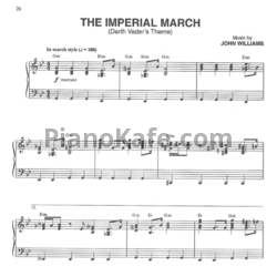 Ноты John Williams - The imperial march (Darth Vader's theme) - предпросмотр