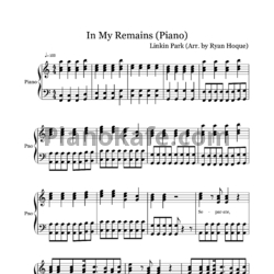 Ноты Linkin Park - In my remains - предпросмотр