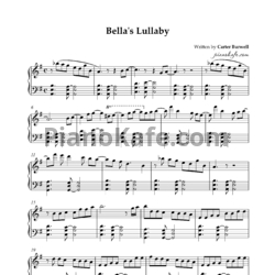 Ноты Carter Burwell - Bella's lullaby