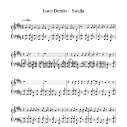 Ноты Jason Derulo feat Nicki Minaj & Ty Dolla $ign - Swalla - предпросмотр