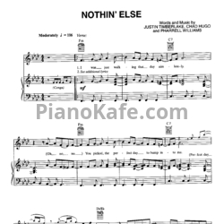 Ноты Justin Timberlake - Nothin' else - предпросмотр