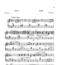 Ноты Я. Ежек - Вальс - предпросмотр