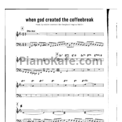 Ноты Esbjörn Svensson Trio - When god created the coffeebreak - предпросмотр