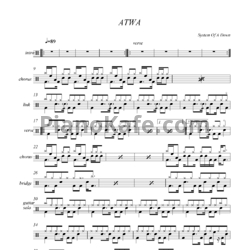 Ноты System of a Down - ATWA - предпросмотр