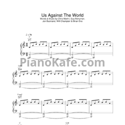 Ноты Coldplay - Us against the world - предпросмотр