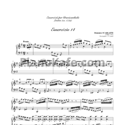 Ноты Д. Скарлатти - Соната K14 - предпросмотр