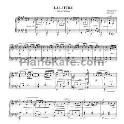 Ноты Lara Fabian - La Lettre - предпросмотр