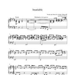 Ноты Darren Hayes - Insatiable