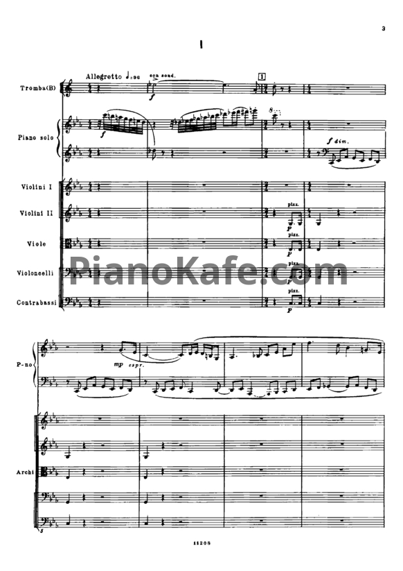 Ноты Дмитрий Шостакович - Концерт №1 для фортепиано с оркестром (Соч. 35, партитура) - PianoKafe.com