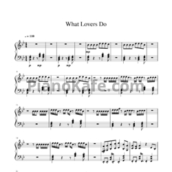 Ноты Maroon 5 feat. SZA - What lovers do - предпросмотр