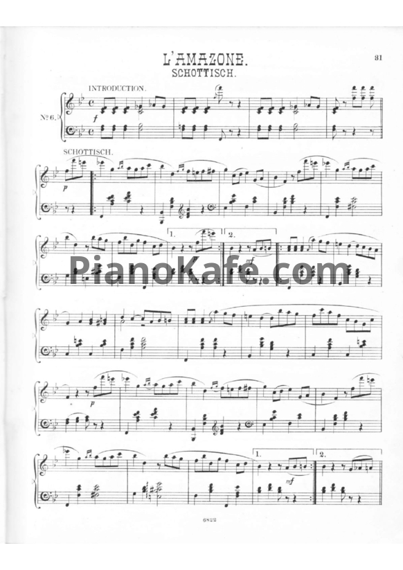Ноты Герман Волленгаупт - L'amazone №6 - PianoKafe.com