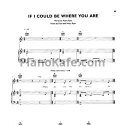 Ноты Enya - If I could be where you are - предпросмотр