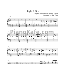 Ноты Rachel Taylor - Light a fire