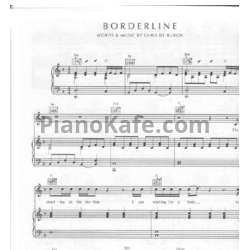 Ноты Chris de Burgh - Borderline - предпросмотр