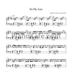 Ноты Anuel AA, Rvssian, Juice WRLD - No me ame - предпросмотр