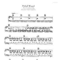 Ноты Elton John - Pinball wizard - предпросмотр