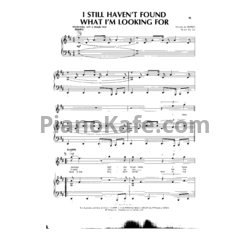 Ноты U2 - I still haven't found what I'm looking for - предпросмотр