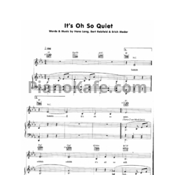 Ноты Bjork - It's oh so quiet