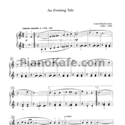 Ноты Арам Хачатурян - Вечерняя сказка - предпросмотр