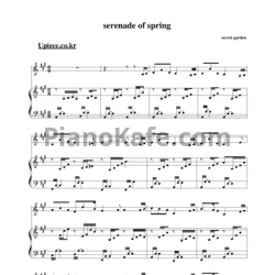 Ноты Secret Garden - Serenade of spring - предпросмотр