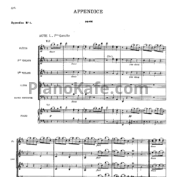 Ноты Жан-Филипп Рамо - Hippolyte et aricie. Appendice (Партитура) - предпросмотр