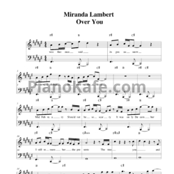 Ноты Miranda Lambert - Over you