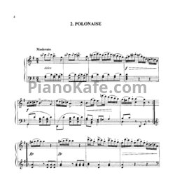 Ноты Михаил Огинский - Полонез №2 соль мажор - предпросмотр