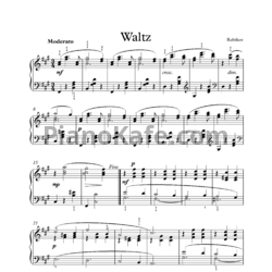 Ноты Владимир Ребиков - Вальс фа-диез минор - предпросмотр