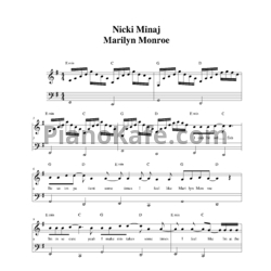 Ноты Nicki Minaj - Marilyn Monroe - предпросмотр