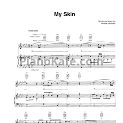 Ноты Natalie Merchant - My skin - предпросмотр