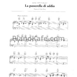 Ноты Nino Rota - La paserella de addio (Версия 2) - предпросмотр