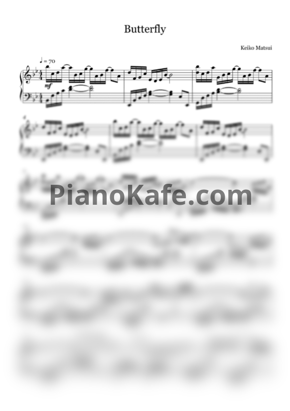 Ноты Keiko Matsui - Butterfly - PianoKafe.com