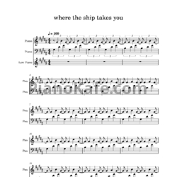 Ноты Vasiliy Neretin - Where the ship takes you - предпросмотр