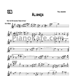 Ноты Paul Desmond - Aliança - предпросмотр