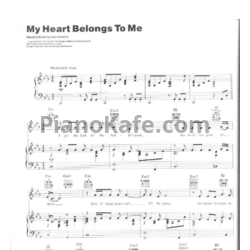 Ноты Barbra Streisand - My heart belongs to me - предпросмотр