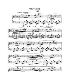 Ноты Фредерик Шопен - Ноктюрн до минор - предпросмотр