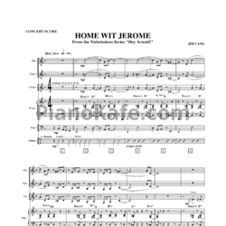 Ноты Jim Lang - Home wit Jerome - предпросмотр