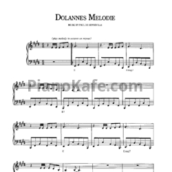 Ноты Richard Clayderman - Dolannes melodie - предпросмотр