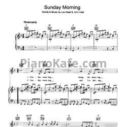 Ноты The Velvet Underground - Sunday morning