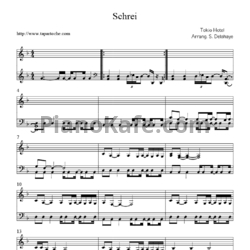 Ноты Tokio Hotel - Shrei - предпросмотр