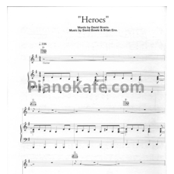 Ноты David Bowie - Heroes (Версия 2) - предпросмотр