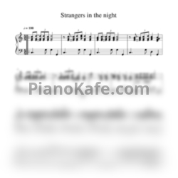 Ноты Bert Kaempfert - Strangers in the night - предпросмотр