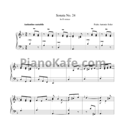 Ноты Antonio Soler - Sonata No. 24 In D minor - предпросмотр