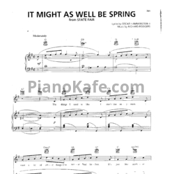 Ноты Richard Rodgers - It might as well be spring - предпросмотр