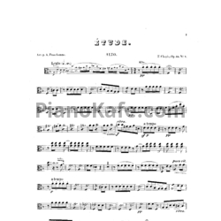 Ноты Фредерик Шопен - Этюд (Op. 25 №7) для альта - предпросмотр