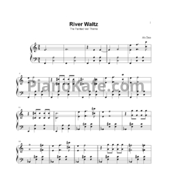 Ноты Alexandre Desplat - River waltz - предпросмотр