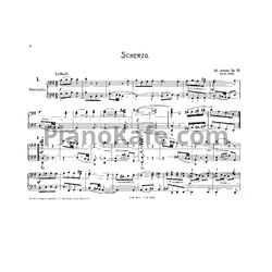 Ноты А. Йенсен - 3 пьесы для фортепиано в 4 руки (Op. 18) - предпросмотр