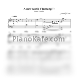 Ноты James Horner - A new world - предпросмотр