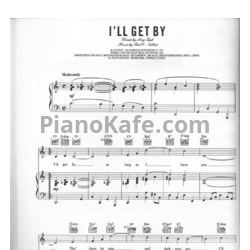 Ноты Billie Holiday - I'll get by - предпросмотр